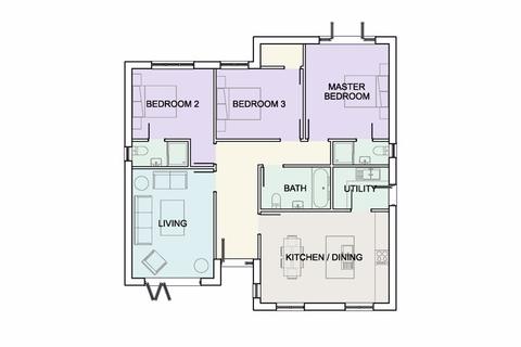 3 bedroom detached bungalow for sale - Plot 1, Llys Gwyn, Bryn Goodman, Ruthin