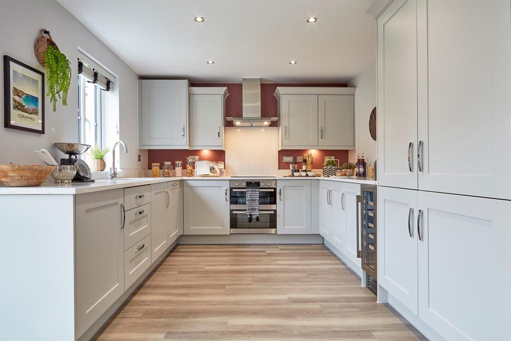 Open plan kitchen in the Kingsley 4 bedroom home