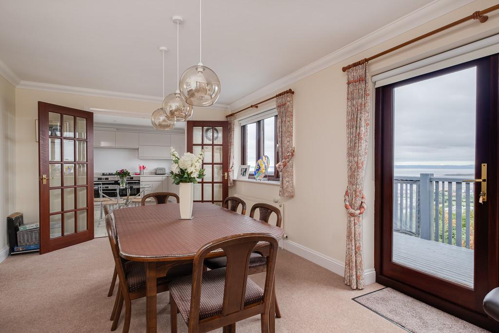 Dining room with balcony access