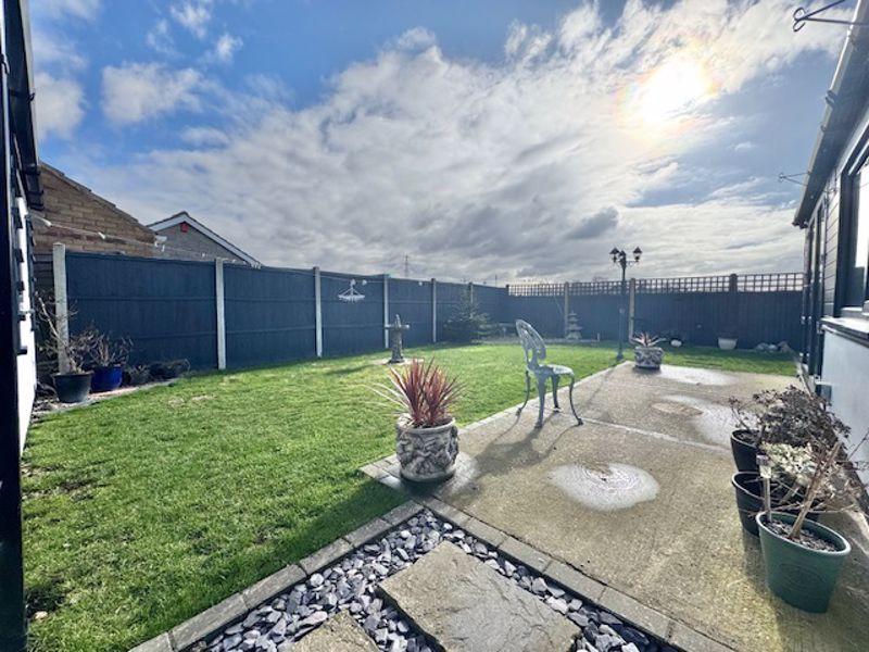Rear patio and...