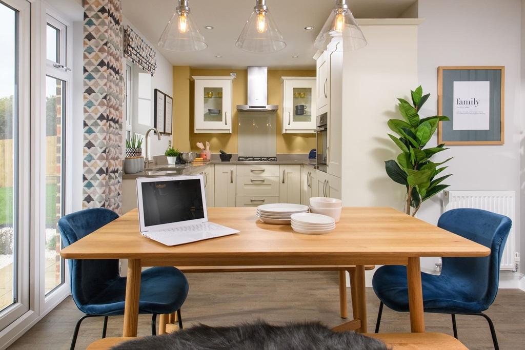 Dining table in the Abbeydale 3 bedroom Show Home