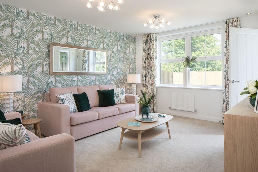 Lounge in the Archford Show Home at Raleigh Holt