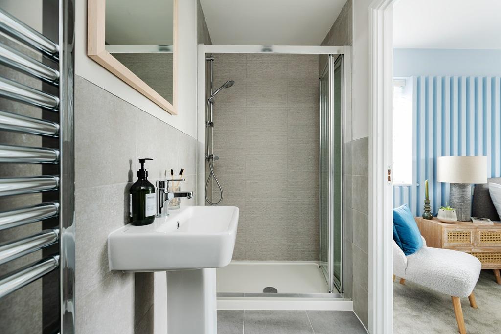 An en-suite bathroom away from the family