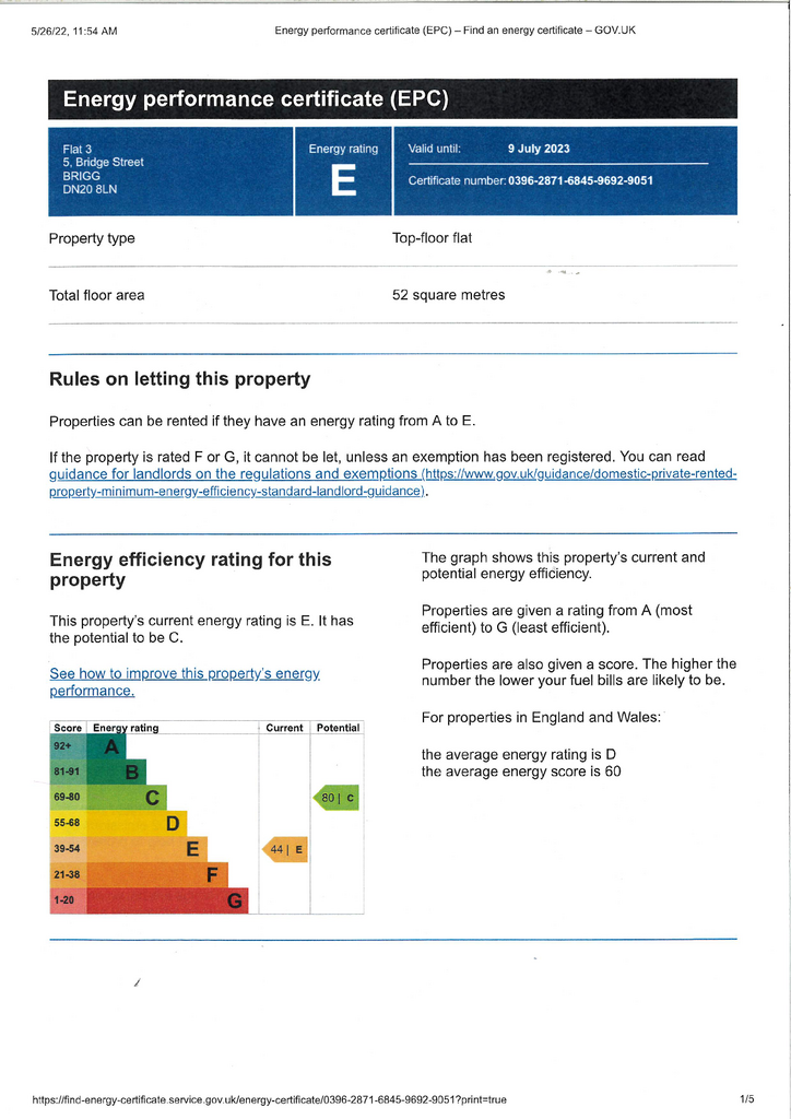 EPC Certificate