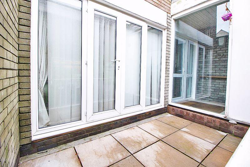 Rear patio area