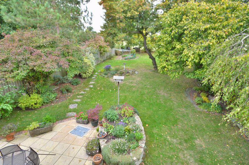 View of garden from