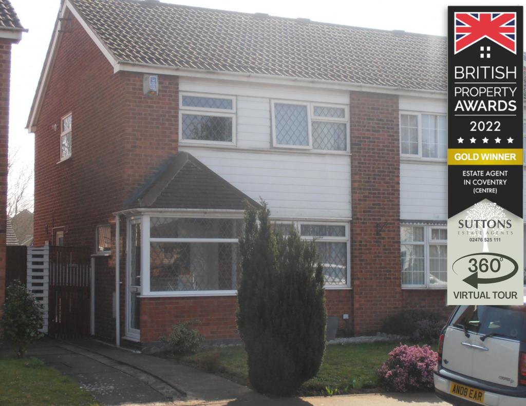 Brinklow Road, Coventry, CV3 3 bed semidetached house £950 pcm (£219 pw)