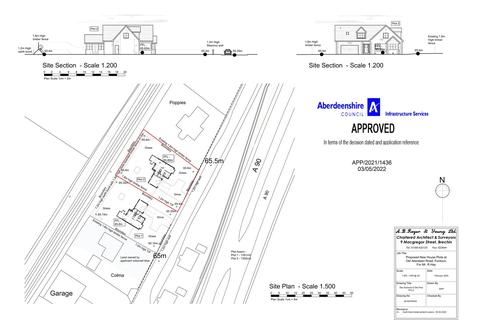 4 bedroom property with land for sale - Plot 2, Land To North East Of 3, Old Aberdeen Road, Fordoun, AB30