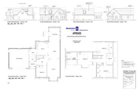 4 bedroom property with land for sale - Plot 2, Land To North East Of 3, Old Aberdeen Road, Fordoun, AB30