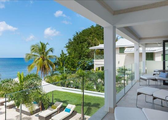 Newly built contemporary style beachfront villa fo