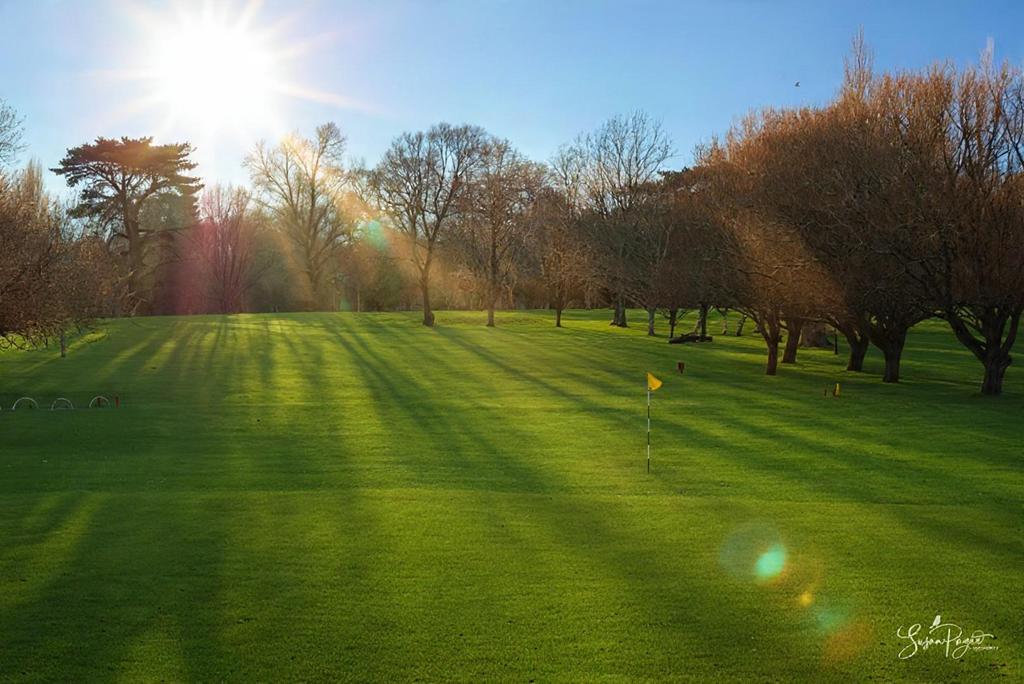 Views over the neighbouring golf course