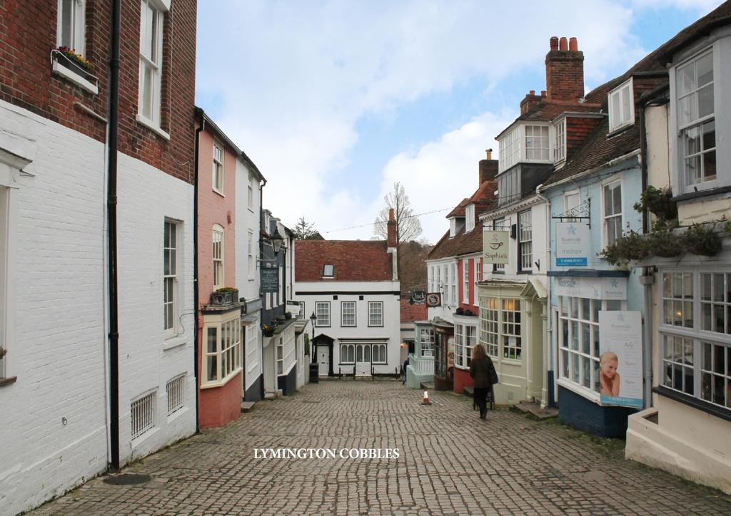 Cobbles blue sky with text