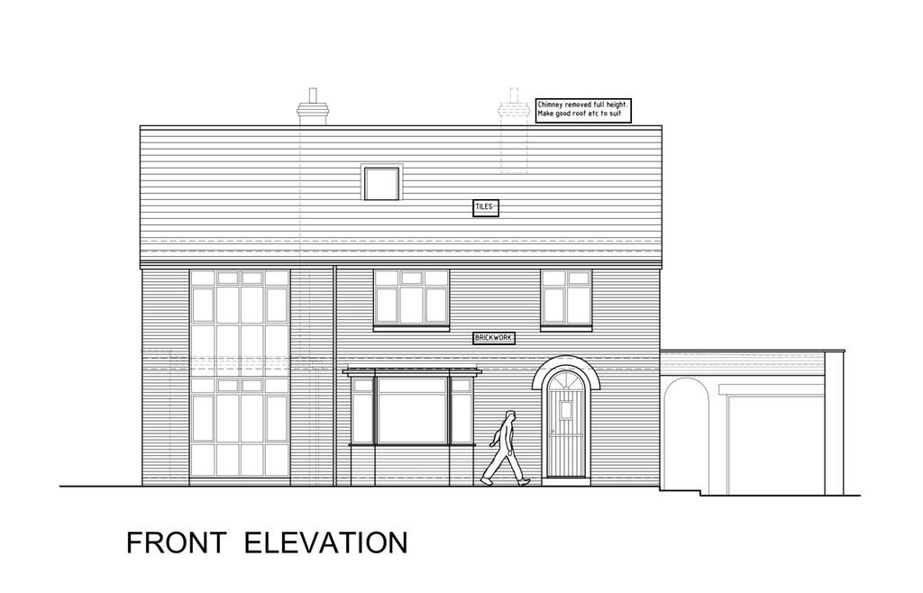 Proposed front elevation