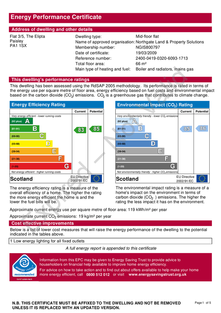 EPC Certificate