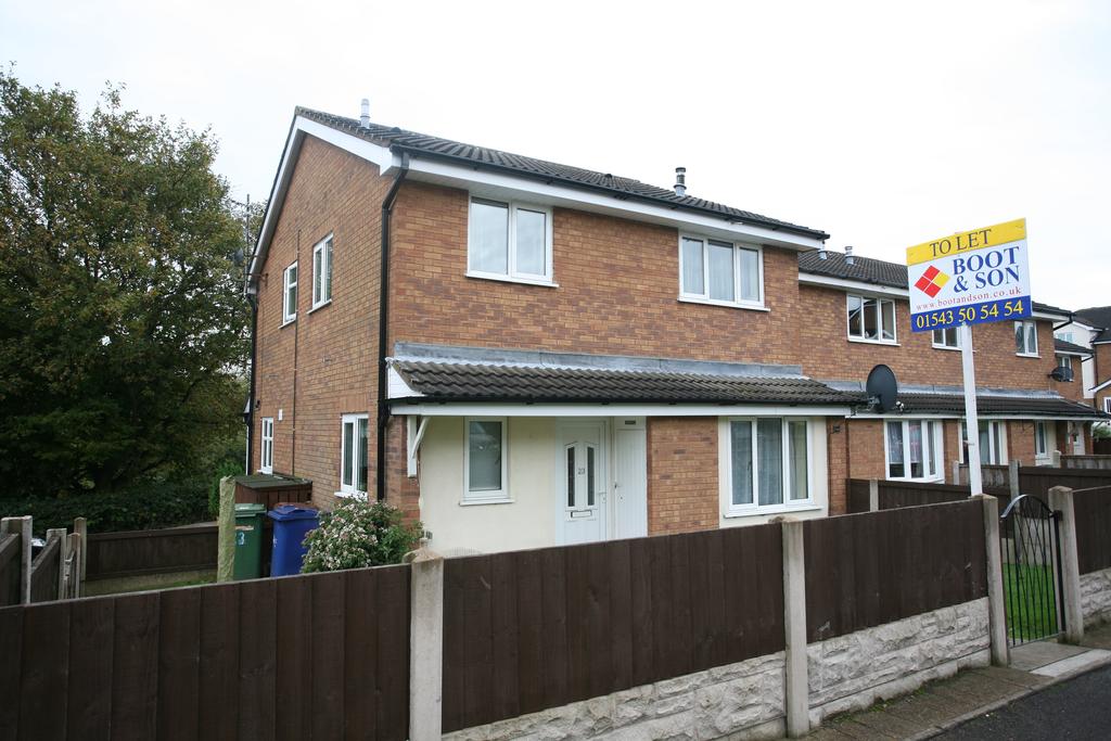 23 Acorn Close, Heath Hayes, WS11 7WF 2 bed townhouse £630 pcm (£145 pw)