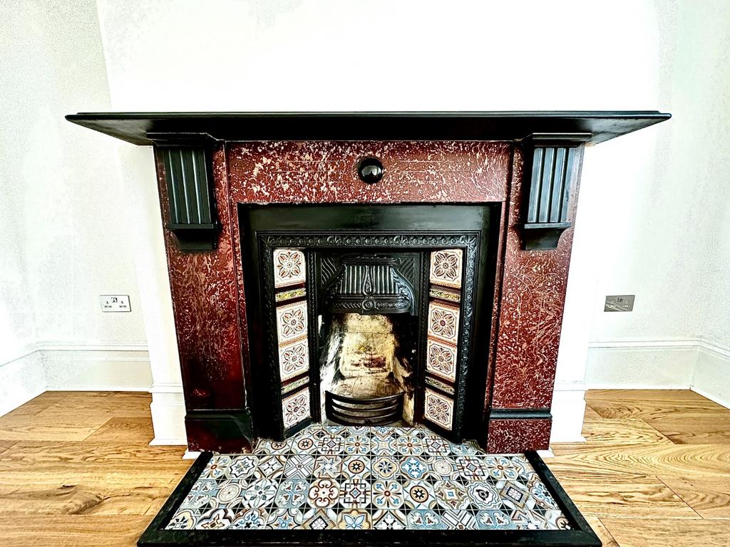 Living room, fireplace