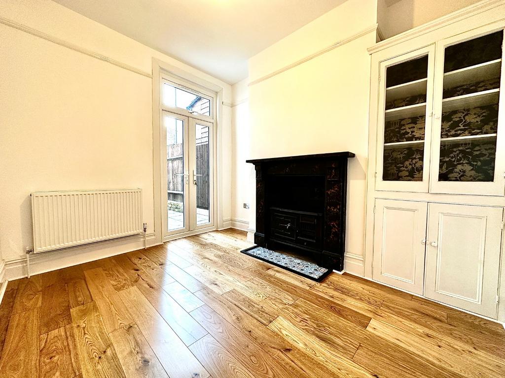 Living room, fireplace