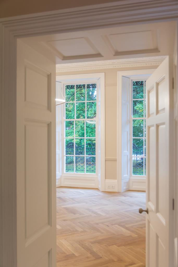View into sitting room