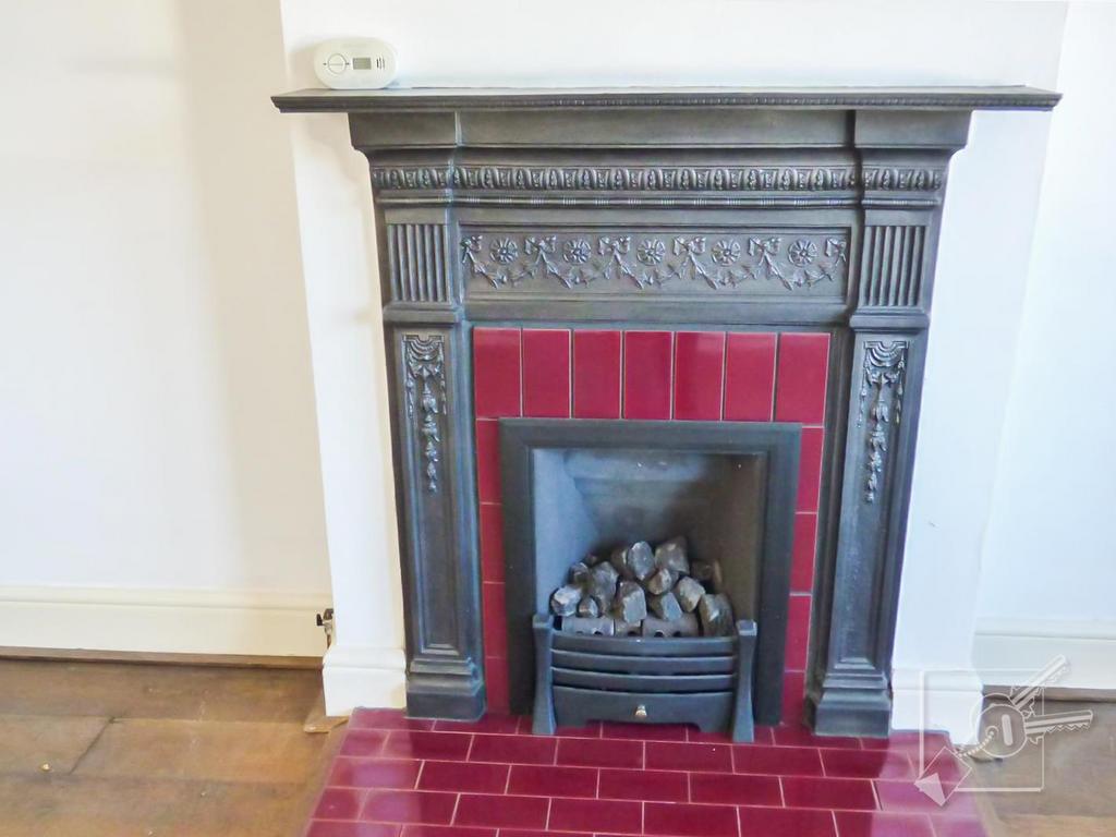 Lounge fireplace