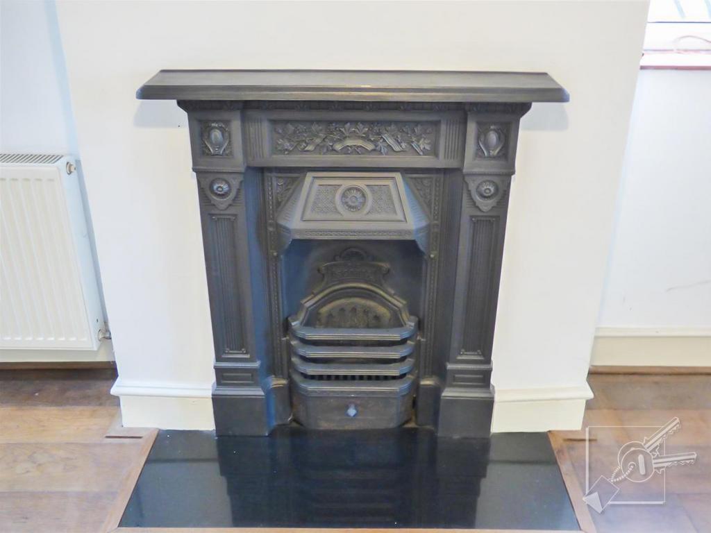 Dining room fireplace