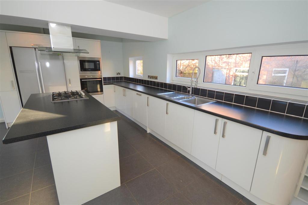 Open plan living dining kitchen