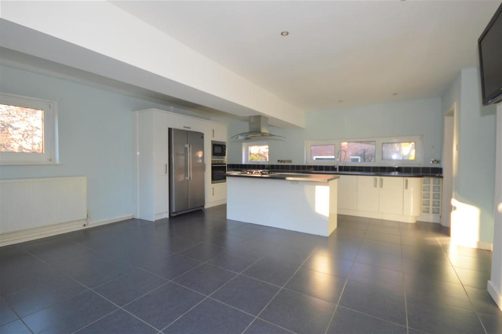 Open plan living dining kitchen