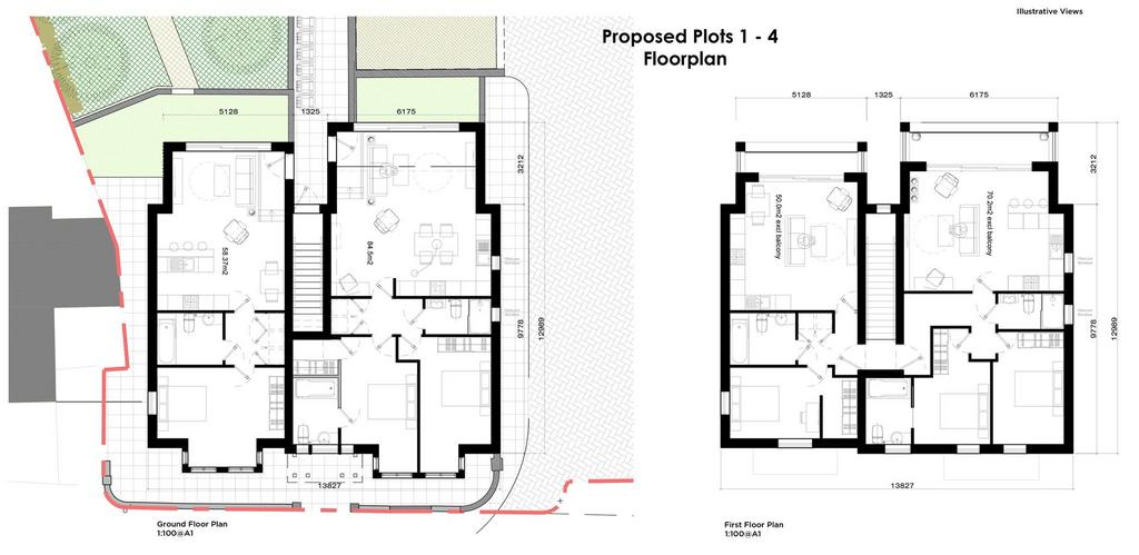 Proposed plots-1-4 floorplan