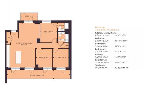 2 bedroom apartment for sale - Plot Home 131 , Rowan House at New Avenue, Avenue Road, Oakwood, London N14