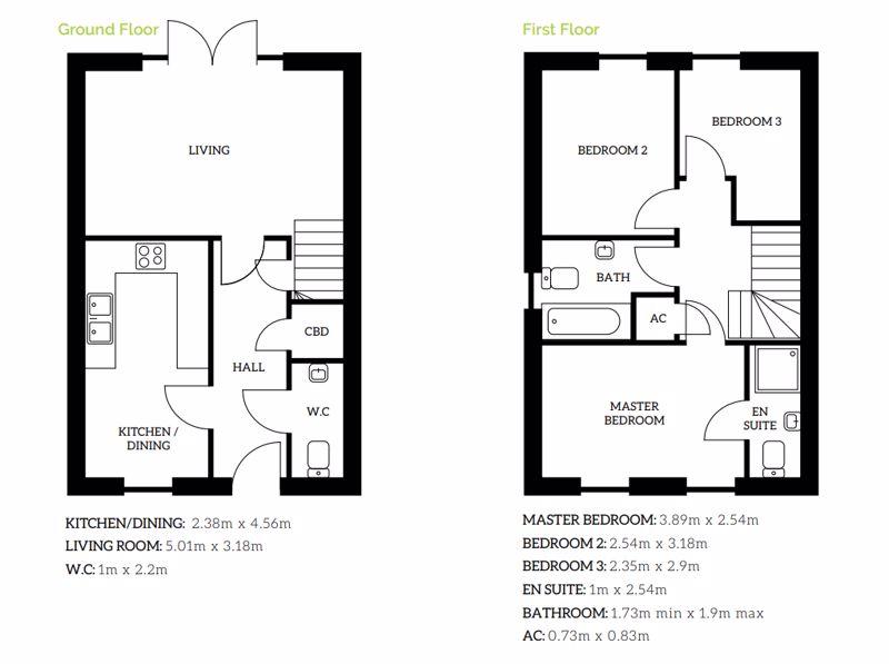 Plot 37, Abbey Woods, Malthouse Lane... 3 bed semidetached house £
