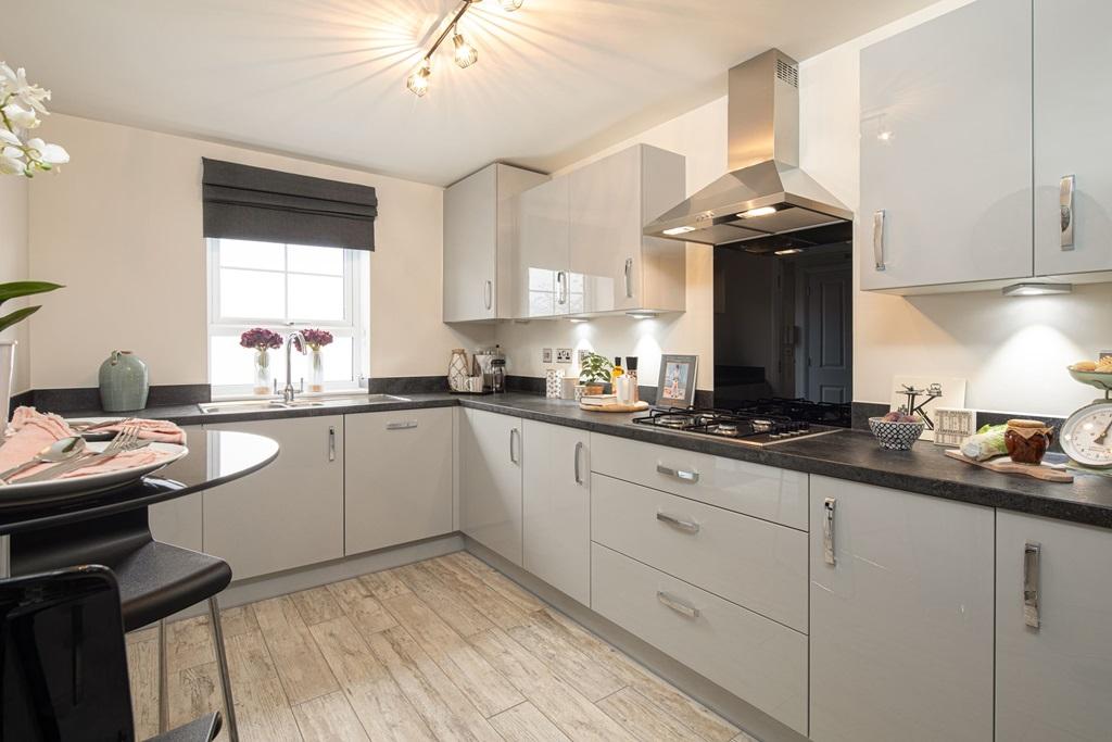 Modern kitchen in the Woodcote 4 bedroom home
