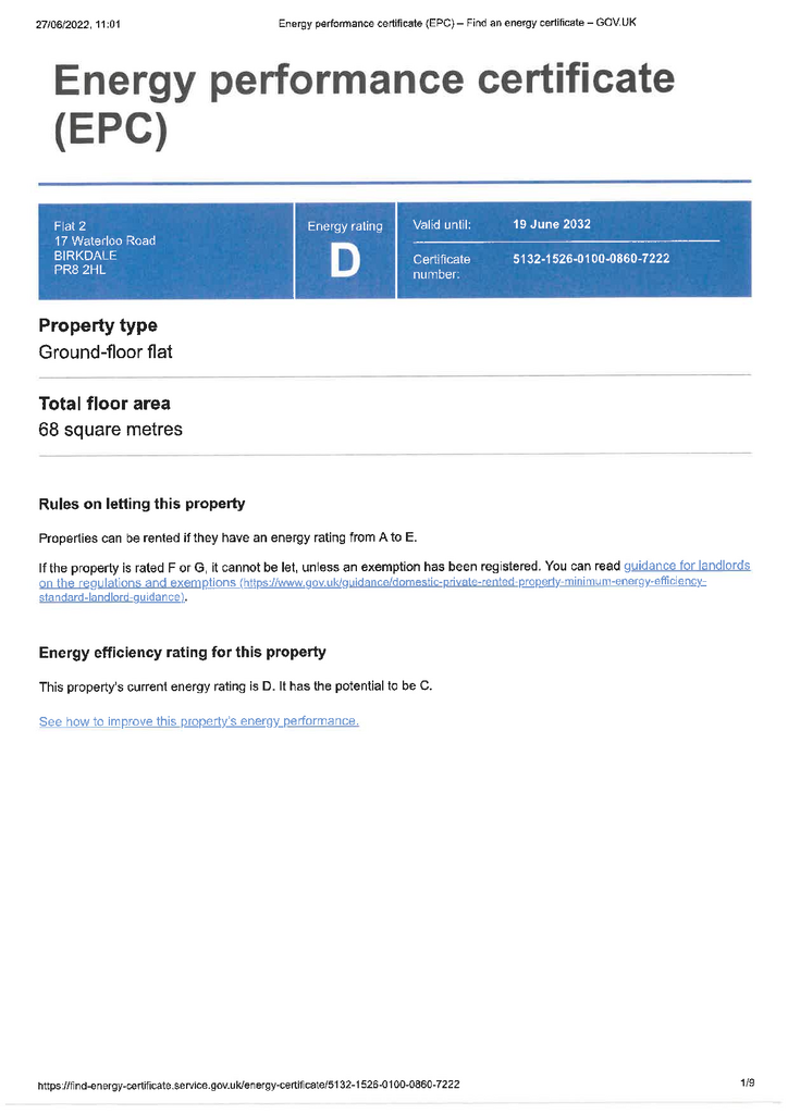 EPC Certificate