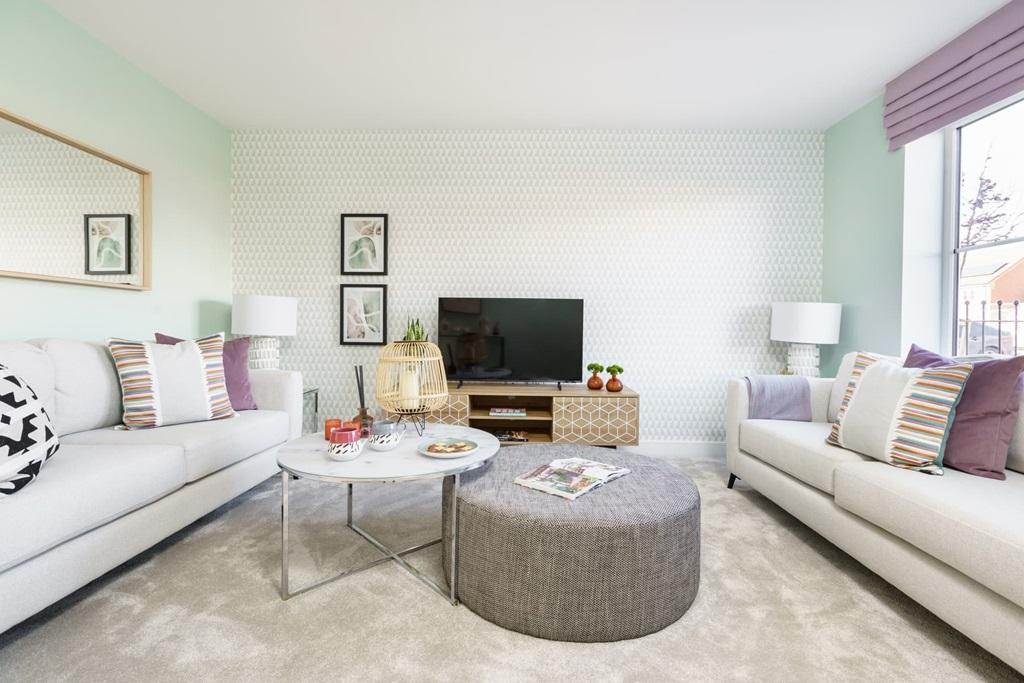 A bright living room to relax with friends and...