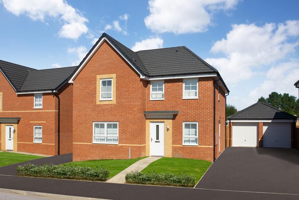 Outside view of 4 bedroom detached Radleigh home