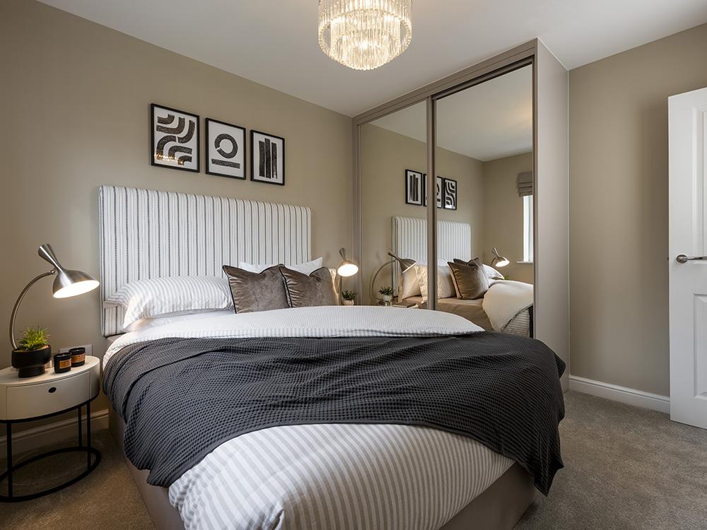 Spacious guest bedroom