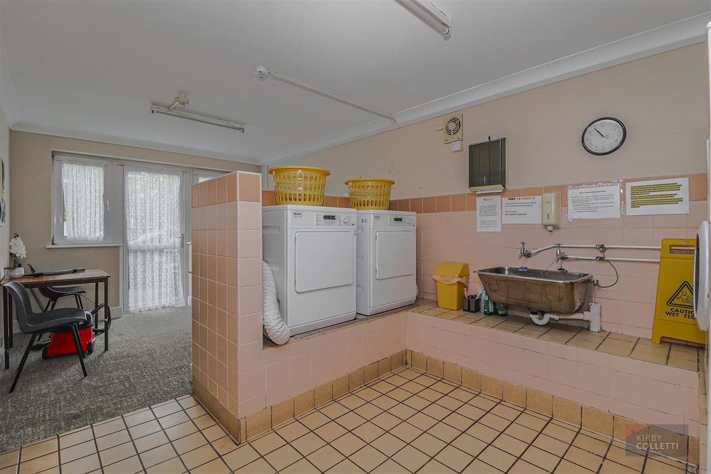 Communal laundry room