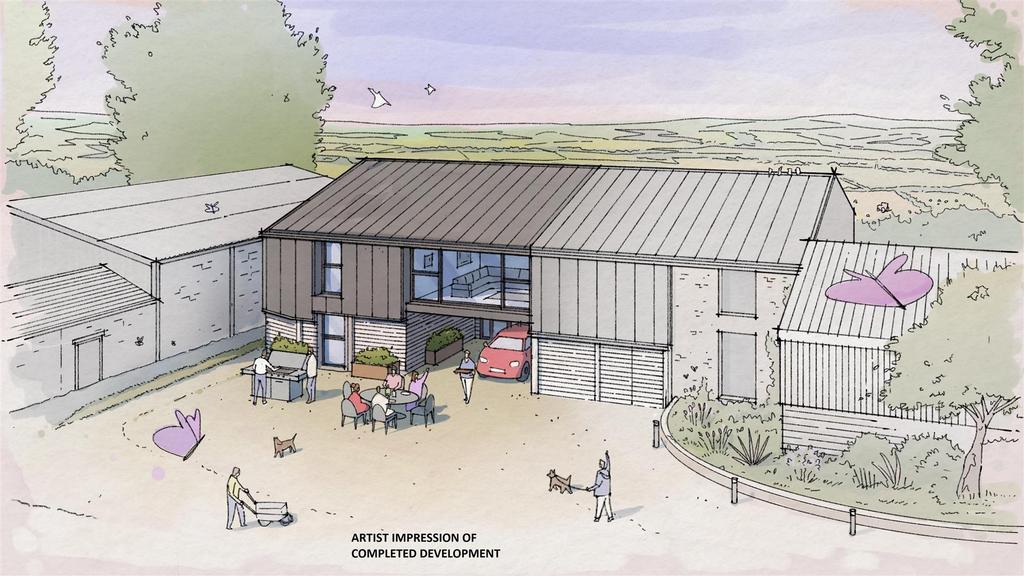 Kings Nympton, Umberleigh 4 bed property with land for sale £100,000