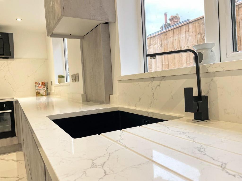 Galley style kitchen