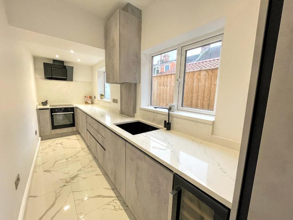 Galley style kitchen