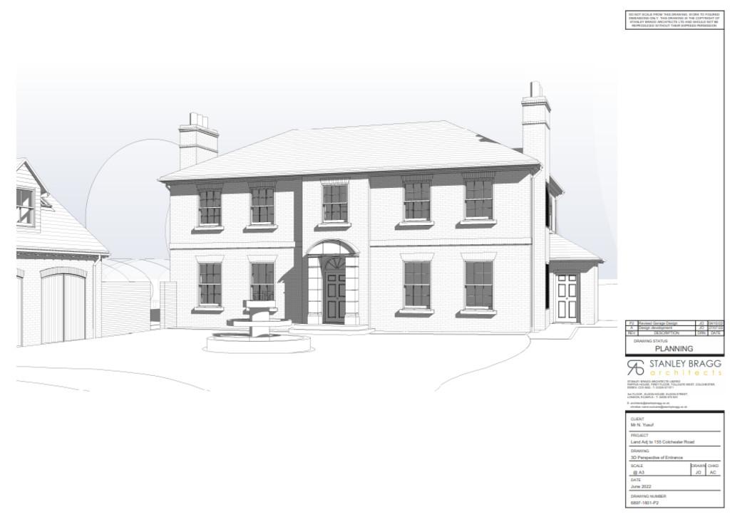 Land Adj, 155 Colchester Road, West... Land £550,000