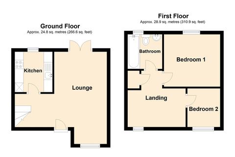 2 bedroom semi-detached house to rent - Paynes Drive, Loughton, Milton Keynes