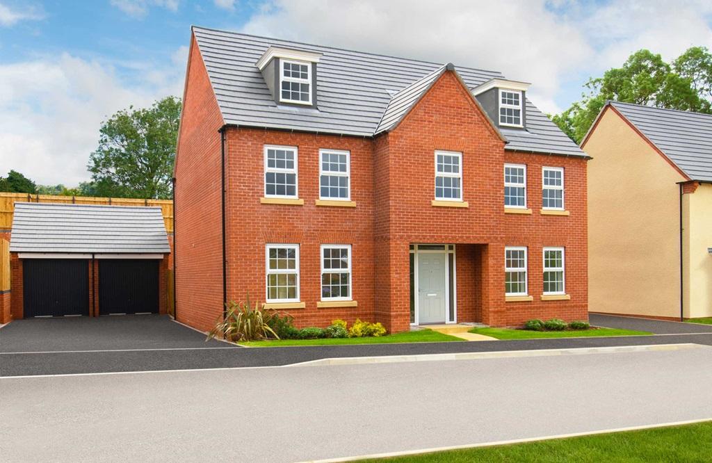 Outside view of detached 5 bedroom Lichfield