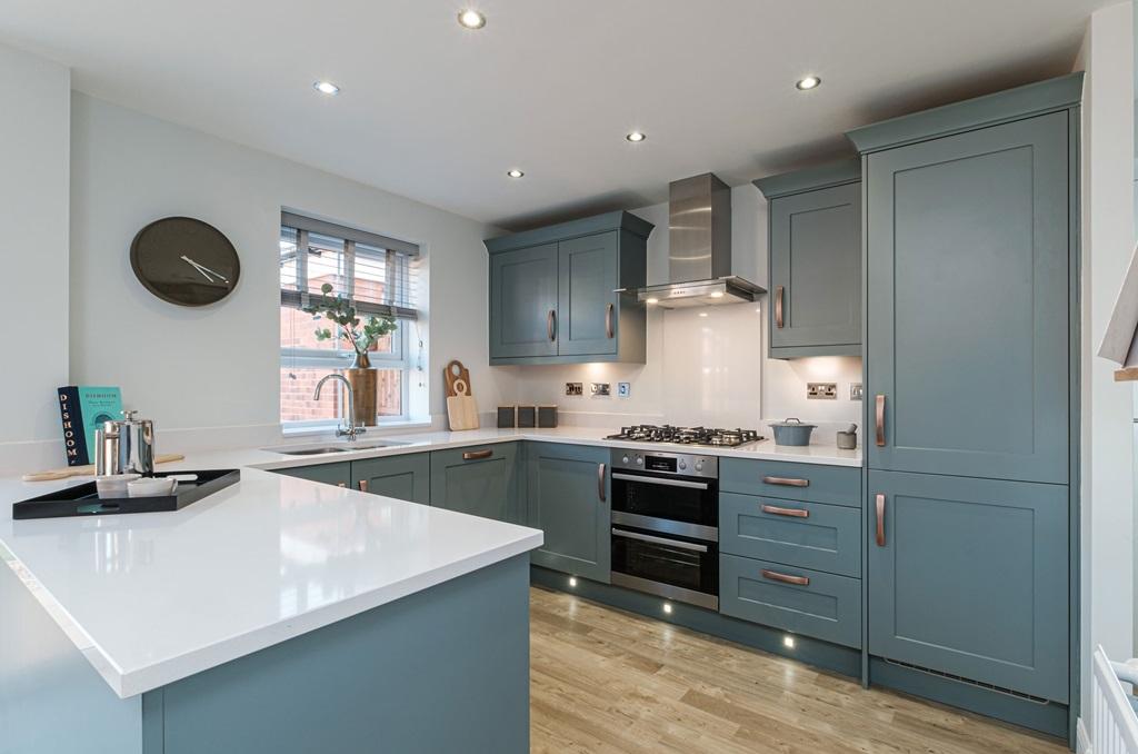 Interior view of the kitchen in our 4 bed Radleigh home