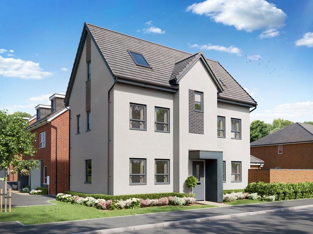 CGI exterior view of our Hesketh 4 bed home