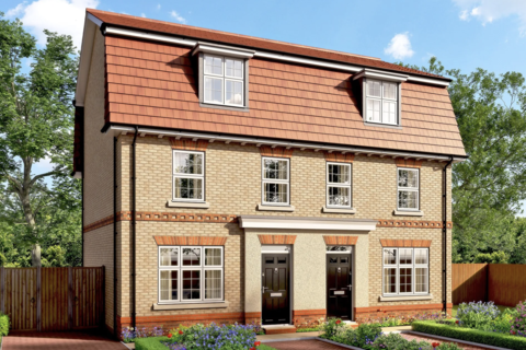3 bedroom semi-detached house for sale - Plot 15, The Georgian at Queens Gardens, Queens Garden, The Roe, St Asaph LL17