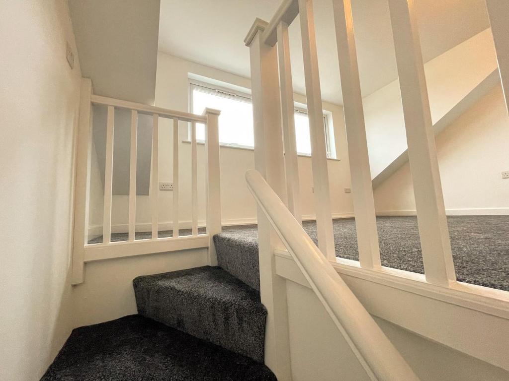 Staircase to master bedroom