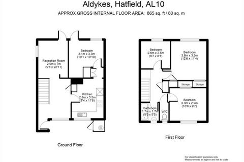 4 bedroom end of terrace house to rent, Aldykes, Hatfield