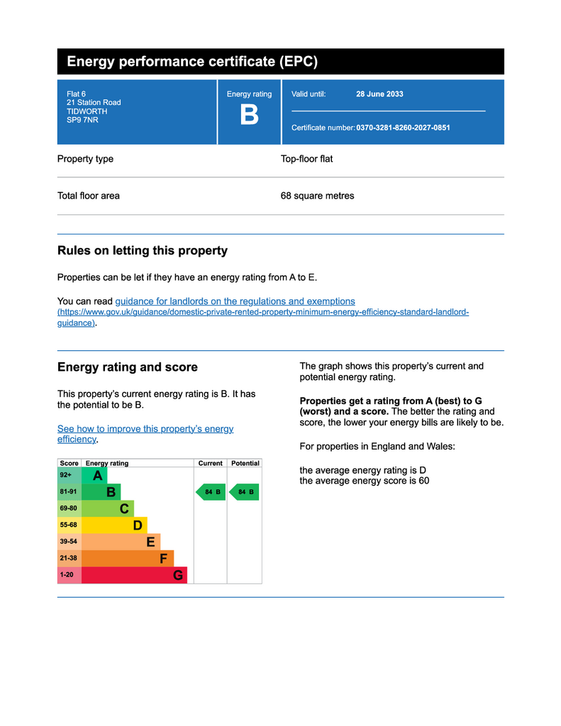 EPC Certificate