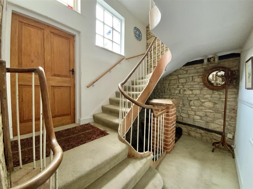 Hall to landing and basement