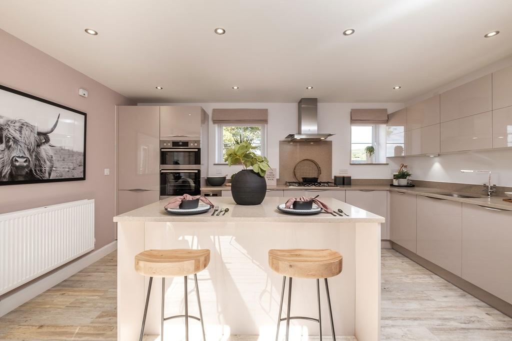 Interior view of our 4 bed Alderney kitchen