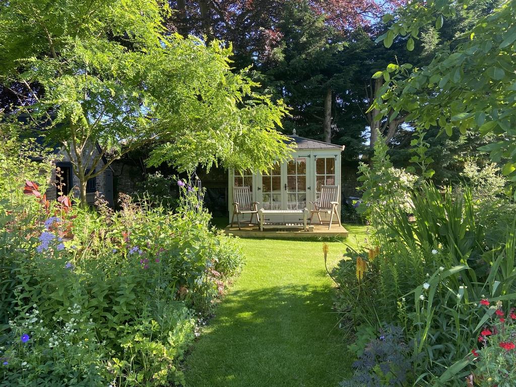Summerhouse in the summer